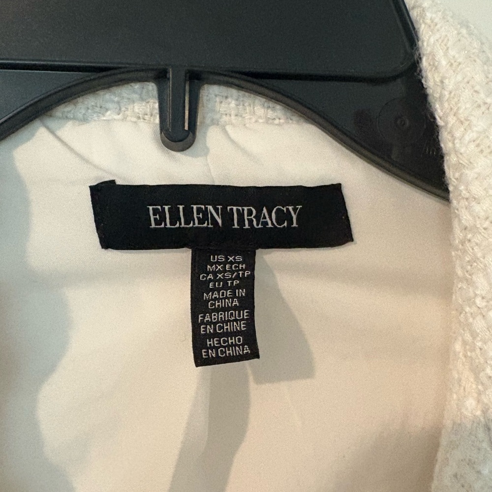 Ellen Tracy Tweed Bomber Jacket - Picture 8 of 9